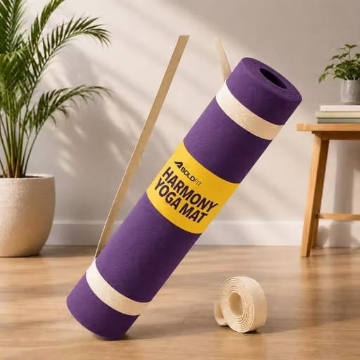 Premium Non-Slip Yoga Mat with Carrying Strap (Eco-Friendly & Sweat-Resistant)