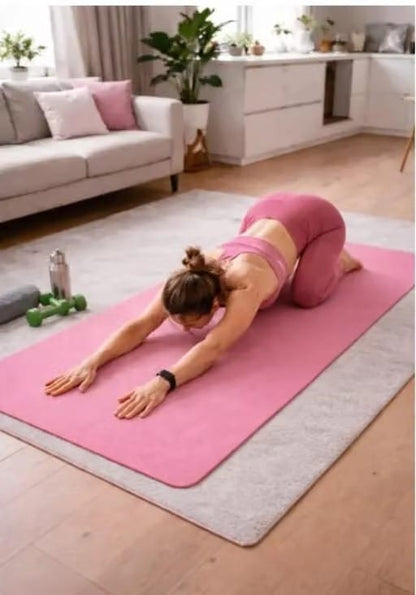 Premium Non-Slip Yoga Mat with Carrying Strap (Eco-Friendly & Sweat-Resistant)