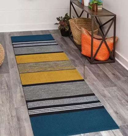 Sunset Stripe Premium Handwoven Eco-Friendly Yoga Mat